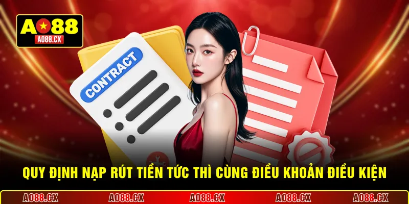 Quy định nạp rút tiền tức thì cùng điều khoản điều kiện